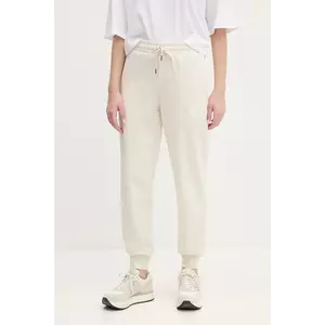 Puma pantaloni de trening femei, culoarea bej, cu imprimeu, 685037 imagine