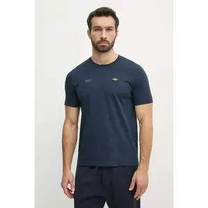 Aeronautica Militare tricou din bumbac barbati, culoarea albastru marin, cu imprimeu, TS2429J634 imagine