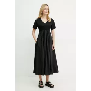 Weekend Max Mara rochie culoarea negru, midi, evazată, 2515621082600 imagine