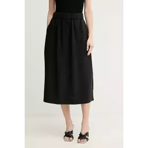 Mos Mosh fusta culoarea negru, midi, drept, 169640 imagine