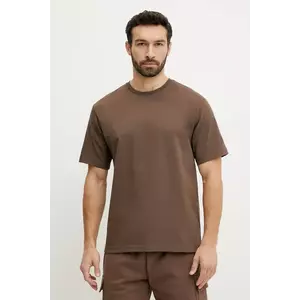 The North Face tricou din bumbac Relaxed barbati, culoarea maro, cu imprimeu, NF0A8C351OI1 imagine