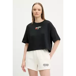 Converse tricou din bumbac femei, culoarea negru, 10028306-A02 imagine