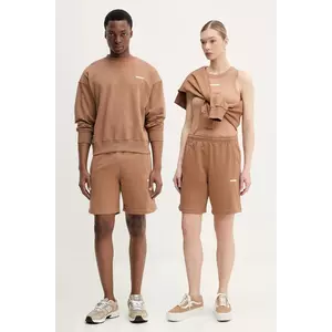 Barrow pantaloni scurti din bumbac culoarea maro, neted, S5BWUABE082 imagine