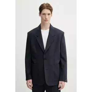 MSGM geaca de lana barbati, culoarea albastru marin, 3840MG03.257127 imagine