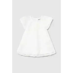 Mayoral rochie fete culoarea alb, mini, dreaptă, 1982 imagine