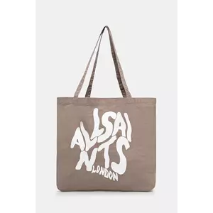 AllSaints geanta de bumbac ORLANDO culoarea bej, M285XB imagine