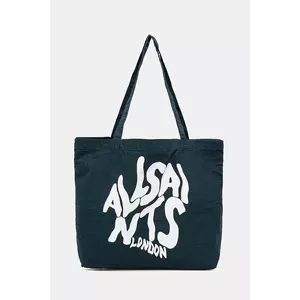 AllSaints geanta de bumbac ORLANDO culoarea verde, M285XB imagine