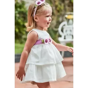 Mayoral rochie fete culoarea alb, mini, evazată, 1911 imagine