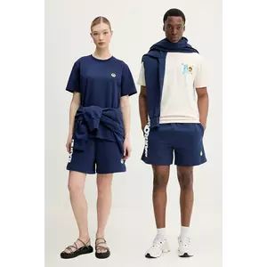 Barrow pantaloni scurti din bumbac culoarea albastru marin, cu imprimeu, S5BWUABE089 imagine