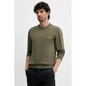 Aeronautica Militare bluza barbati, culoarea verde, cu imprimeu, FE2005F459 imagine