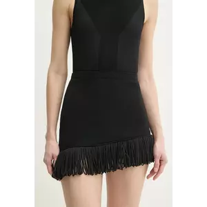 Simona Corsellini fustă culoarea negru, mini, creion, P25CPGOO03 imagine