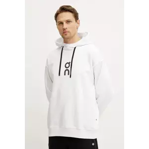 On bluză Club barbati, culoarea alb, cu glugă, cu imprimeu, 1ME10030069 imagine