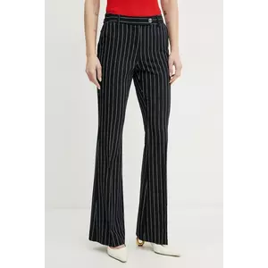 Fracomina pantaloni femei, culoarea albastru marin, evazati, high waist, FR25SVA004W761D4 imagine