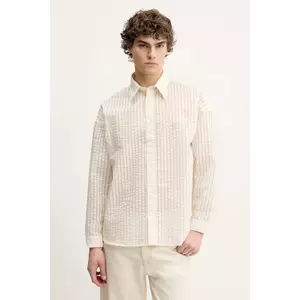 Sunflower camasa barbati, culoarea bej, cu guler clasic, regular, 1240. imagine