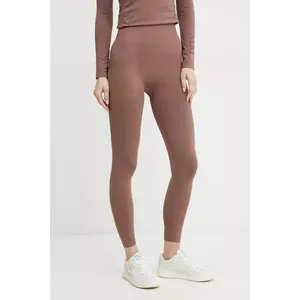 MM colanti femei, culoarea maro, neted, 2516331017600 imagine