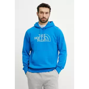 The North Face bluza Drew Peak Light barbati, cu glugă, cu imprimeu, NF0A8C1B73V1 imagine