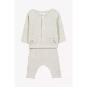 Tartine et Chocolat set de bumbac pentru bebelusi culoarea gri, CA36040 imagine