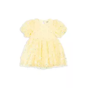Konges Sløjd rochie fete EASTER SALLY DRESS culoarea galben, mini, evazată, KS103557 imagine