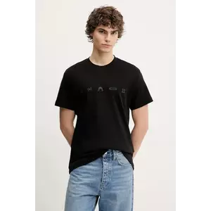 G-Star tricou din bumbac bărbați, culoarea negru, cu imprimeu, D25974-C812 imagine