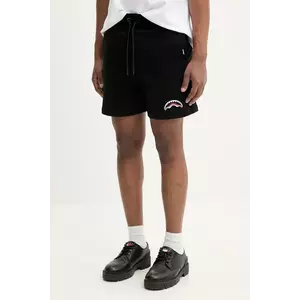 Sprayground pantaloni scurti din bumbac barbati, culoarea negru, SP739E imagine