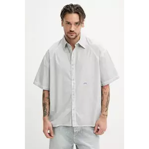 A-COLD-WALL* camasa din bumbac barbati, culoarea gri, cu guler clasic, relaxed, ACWMSH160 imagine