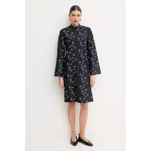 MM rochie culoarea bleumarin, mini, evazată, 2516621077600 imagine