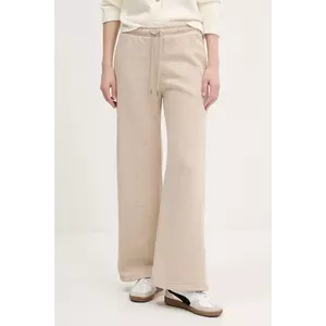 Abercrombie & Fitch pantaloni de trening femei, culoarea bej, neted, KI147-5036 imagine