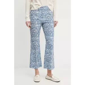 Weekend Max Mara pantaloni femei, culoarea violet, evazati, medium waist, 2515131122600 imagine