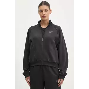 Reebok Classic hanorac de bumbac femei, culoarea negru, neted, 100214104 imagine