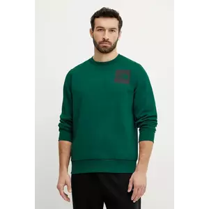 The North Face bluza Fine barbati, culoarea verde, cu imprimeu, NF0A89EV6GI1 imagine