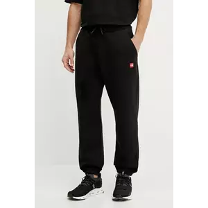 The North Face pantaloni de trening din bumbac Axys barbati, culoarea negru, neted, NF0A8C1UJK31 imagine