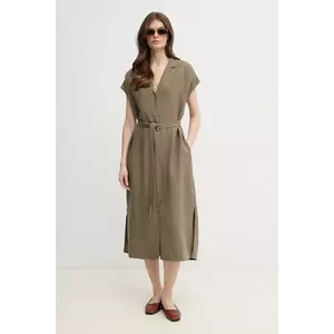 Mos Mosh rochie culoarea verde, midi, dreaptă, 169630 imagine