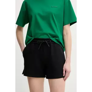 MACKAGE pantaloni scurti femei, culoarea negru, neted, medium waist, SUMMER.R imagine