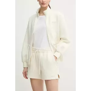 MACKAGE pantaloni scurti femei, culoarea bej, neted, medium waist, SUMMER.R imagine