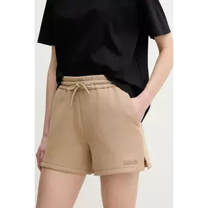 MACKAGE pantaloni scurti femei, culoarea bej, neted, medium waist, SUMMER.R imagine