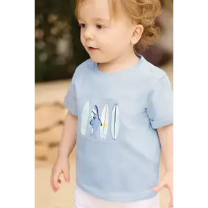 Tartine et Chocolat tricou din bumbac pentru bebelusi cu imprimeu, CA10041 imagine