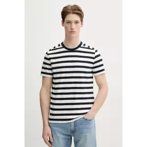 Marc O'Polo tricou din bumbac barbati, culoarea alb, modelator, 522214551220 imagine