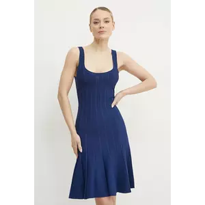 Silvian Heach rochie FLOCOSA culoarea bleumarin, mini, evazată, GPP25016VE imagine