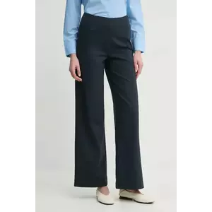 Marc O'Polo pantaloni femei, culoarea albastru marin, lat, high waist, M02411910033 imagine