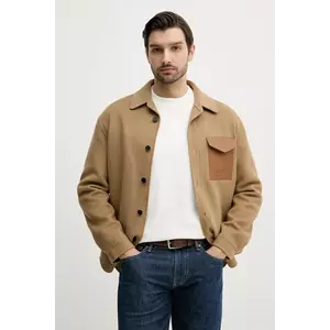 MACKAGE geaca de lana culoarea verde, de tranzitie, oversize, EMMANUEL imagine