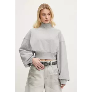 Miss Sixty hanorac de bumbac femei, culoarea gri, neted, 6S1TJ46700 imagine