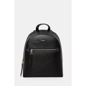 Dkny ghiozdan de piele femei, culoarea negru, mic, neted, R51K3J33 imagine