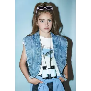 Mayoral vestă denim pentru copii 6352 imagine