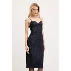 Miss Sixty rochie din bumbac midi, dreaptă, 6S1DJ49400 imagine