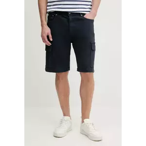 Pepe Jeans pantaloni scurti GYMDIGO FIVE POCKETS CARGO SHORT barbati, culoarea albastru marin, PM801177 imagine
