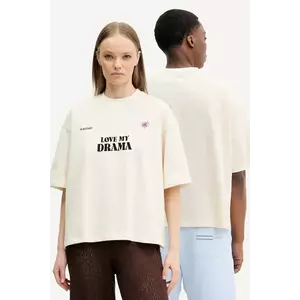 Kaotiko tricou din bumbac culoarea bej, cu imprimeu, AQ014-01S-G002 imagine