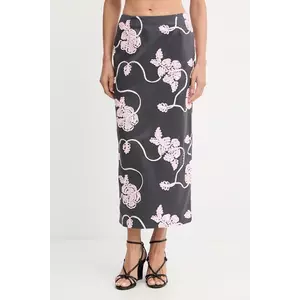 Rotate fusta culoarea gri, midi, drept, 1136971206 imagine