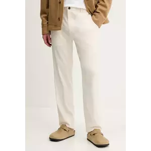 Theory pantaloni din in barbati, culoarea bej, drept, P0373205 imagine