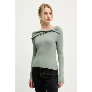 Abercrombie & Fitch pulover femei, culoarea verde, light, KI150-5174 imagine