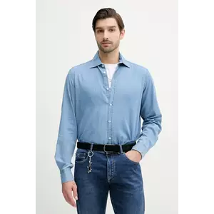 Paul&Shark camasa jeans barbati, cu guler clasic, regular, 25413160CF imagine